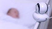 Baby monitor on cot