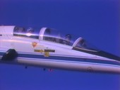 NASA T-38 chase airplane in flight