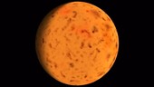 TRAPPIST-1b exoplanet, animation