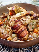 Chicken with bacon