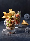Honey and herring ceviche (Christmas)