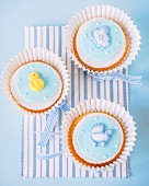 Cupcakes for a baby shower
