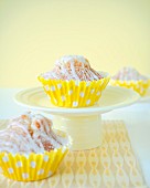 Cupcakes topped with lemon icing