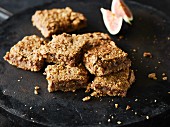 Vegan fig and walnut biscuits