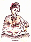 Motherhood, 19th Century illustration