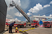 Warehouse fire, USA