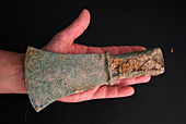 Conservation of Iron Age axe-head