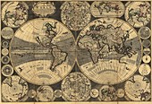 Map of the world, 1702