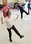 Senior citizen's tai chi class, USA