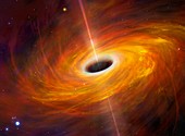 Supermassive Black Hole, illustration