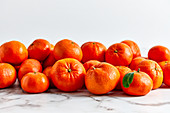 Various different sizes of mandarins
