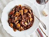 Boeuf Bourguignon with mushrooms (France)
