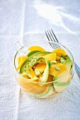 Avocado salad with mango