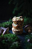 Vegan wild mushroom and potato cakes