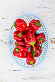 Red chilli peppers (Capsicum sp)