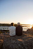 Couple at sunset