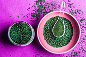 Spirulina algae food supplement