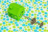 Green house and key