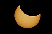 Partial phase of a total solar eclipse
