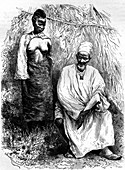 Chief Badumbe of Ancient Sudan, illustration