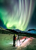 Photographing the aurora in Alaska