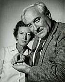 Mary Leakey and her husband Louis Leakey