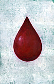Illustration of blood drop