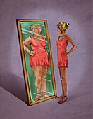 Illustration of eating disorder