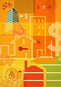 Illustration of home finances
