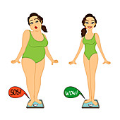 Weight loss, illustration