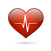 Heart beat, illustration