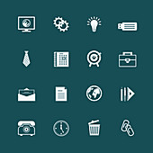 Business icons, illustration