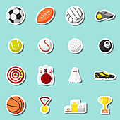 Sport icons, illustration