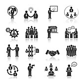 Business icons, illustration