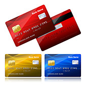 Credit cards, illustration