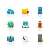 Website icons, illustration