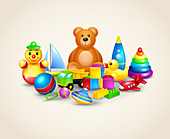 Toys, illustration