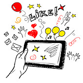 Social networks, illustration