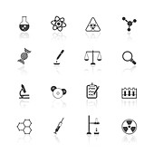 Science icons, illustration