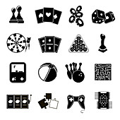 Games icons, illustration