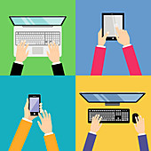 Electronic devices, illustration
