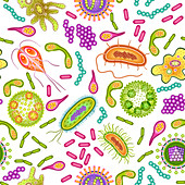 Microbes, illustration