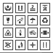 Packaging icons, illustration