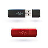 USB flash drives, illustration