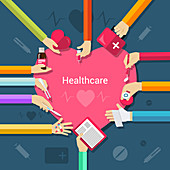 Healthcare, illustration