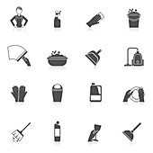 Housework icons, illustration