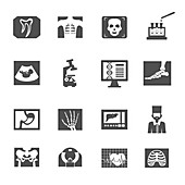 Healthcare icons, illustration