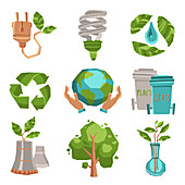 Environmental care, illustration