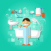Personal hygiene, illustration
