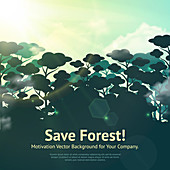 Save the forest, illustration